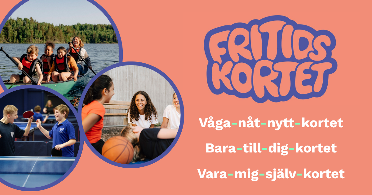 Collage bild och text om Fritidskortet