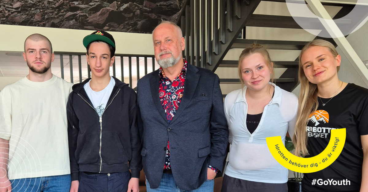 Fyra ungdomar och Jonas Sjöstedt #GoYouth