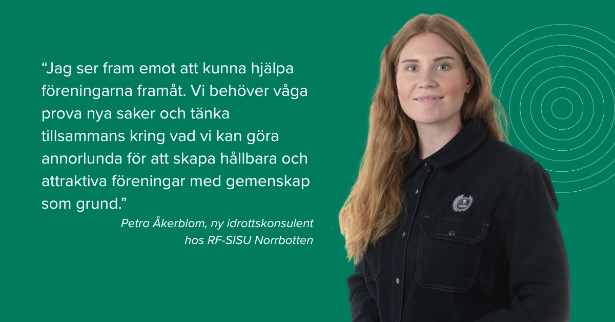 Idrottskonsulent Petra Åkerblom