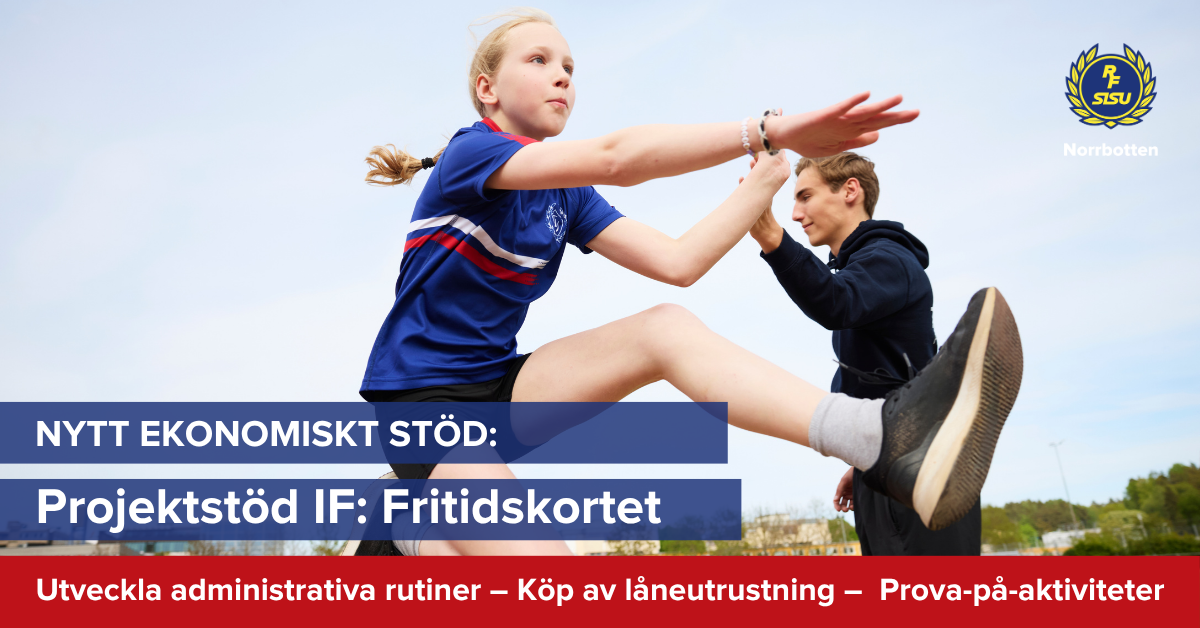 Nytt ekonomiskt stöd: Projektstöd IF Fritidskortet
